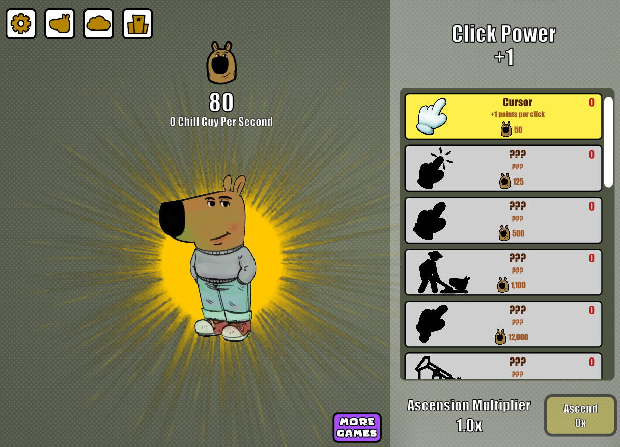 Chill Guy Clicker Game Screenshot