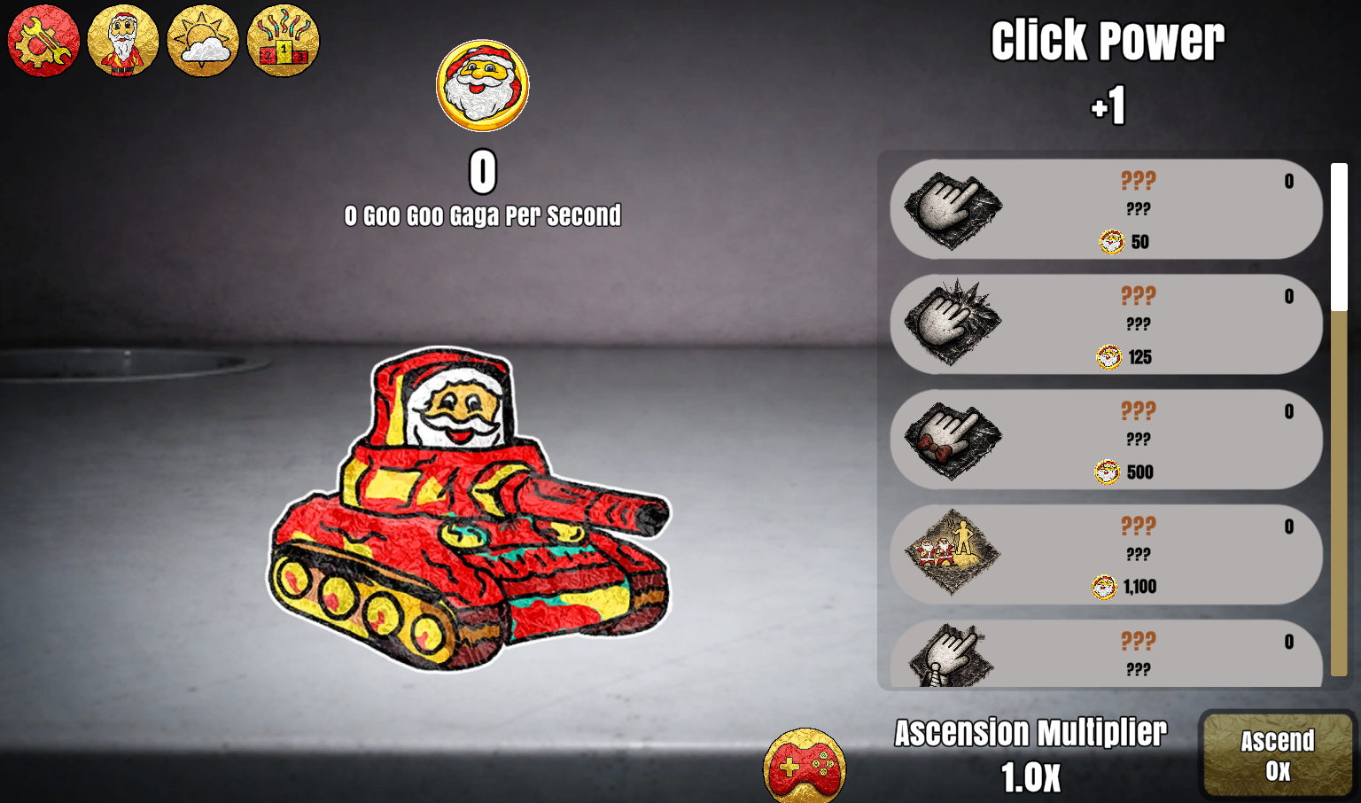 Goo Goo Gaga Clicker Game Screenshot