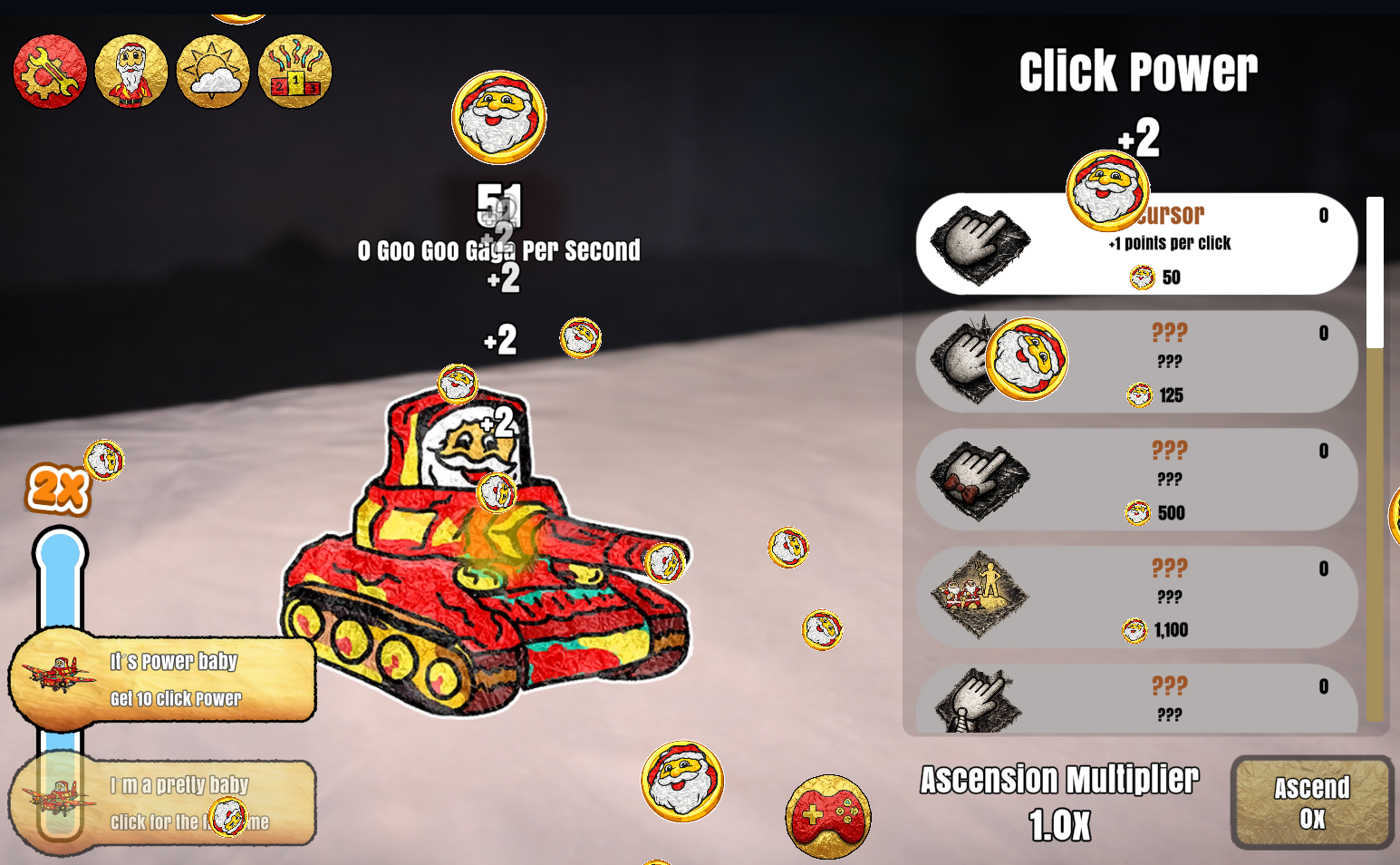 Goo Goo Gaga Clicker Game Screenshot